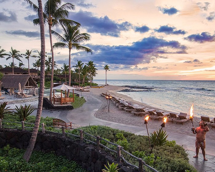 Four Seasons Resort Hualalai luxury hotel in Big Island, Hawaii, United States